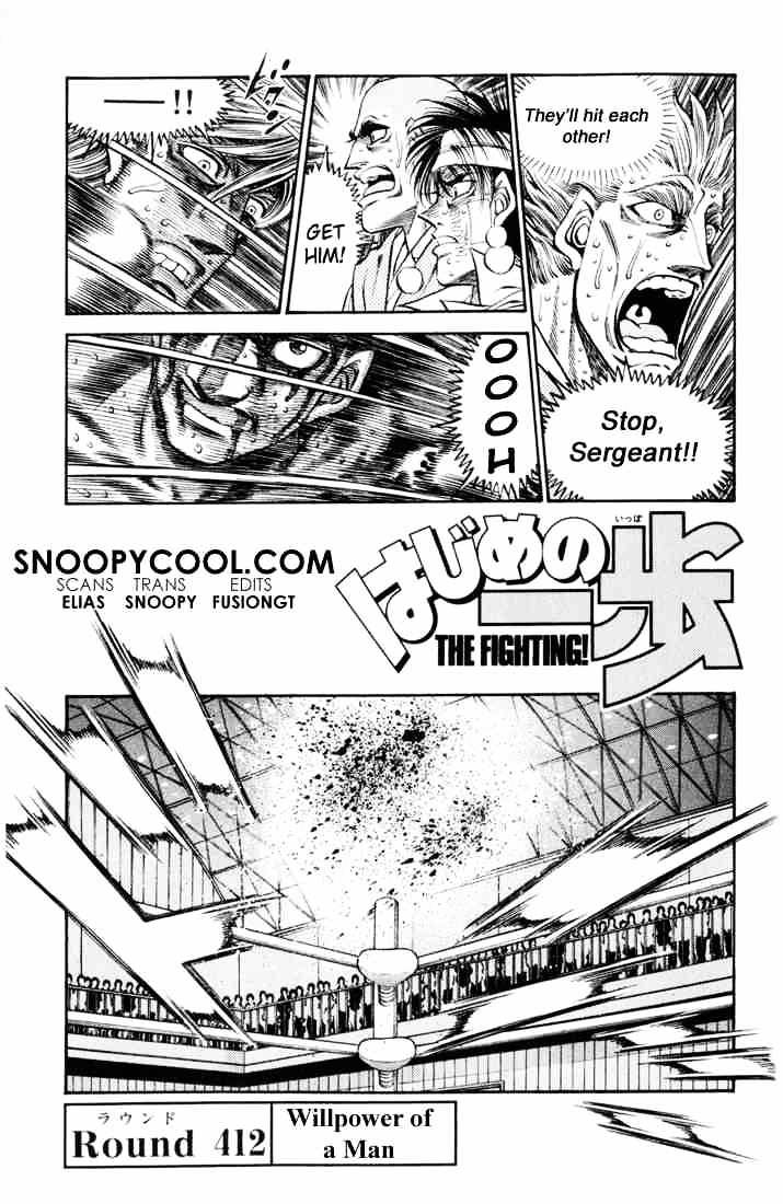 Hajime no Ippo: Fighting Spirit, Chapter 412 image 01